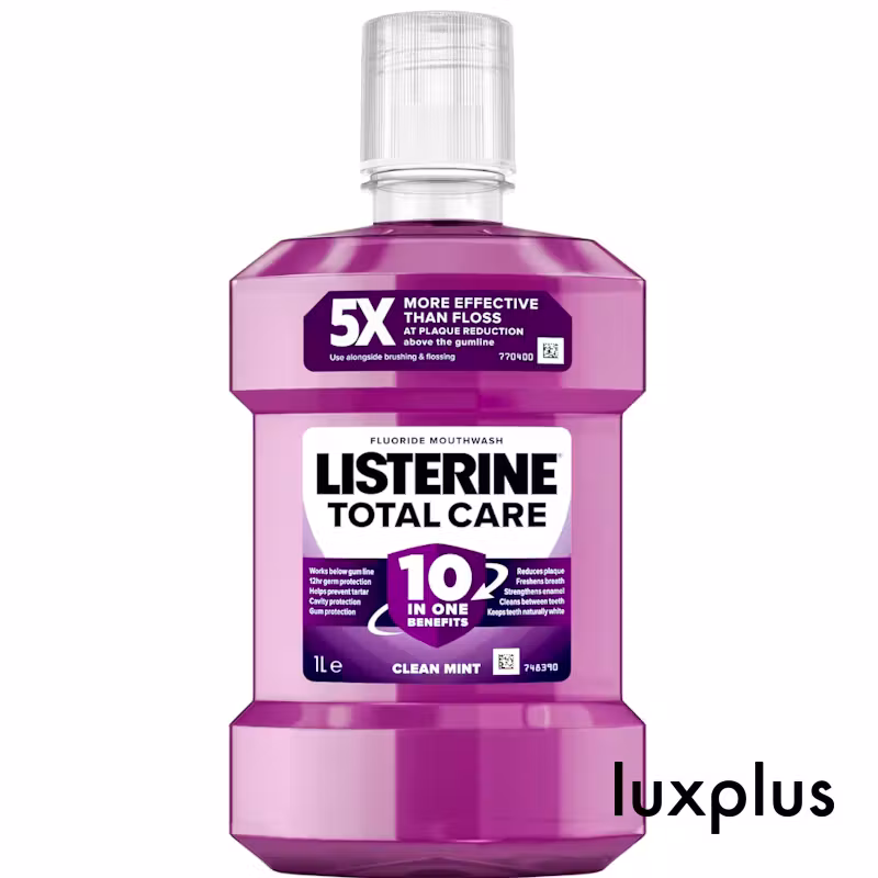 LISTERINE Mouthwash Total Care Clean Mint Mouthwash 1000ml