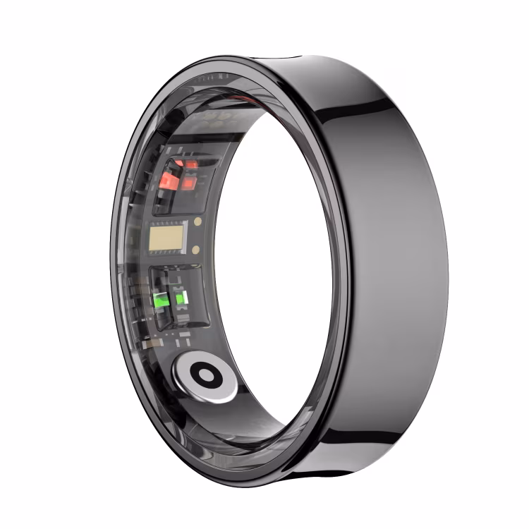 2024 COLMI R09 Smart Ring Men Women with Charging Case, Body Temperature Health and Sleep Monitor For Xiaomi Samsung Phone