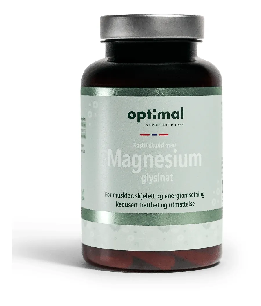 Optimal Nordic Nutrition  Magnesium Glysinat kapsler  - 120 stk.
