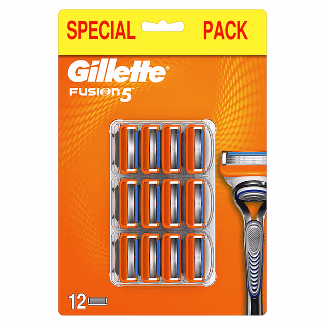 Gillette Fusion5 barberblad 12-pakning