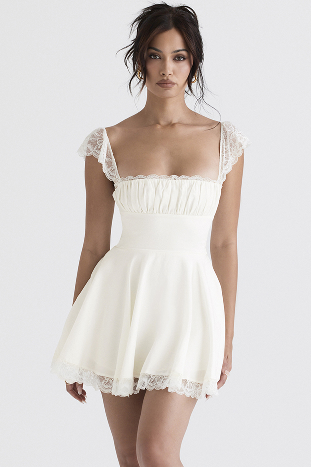 Kaia Ivory A-Line Mini Dress