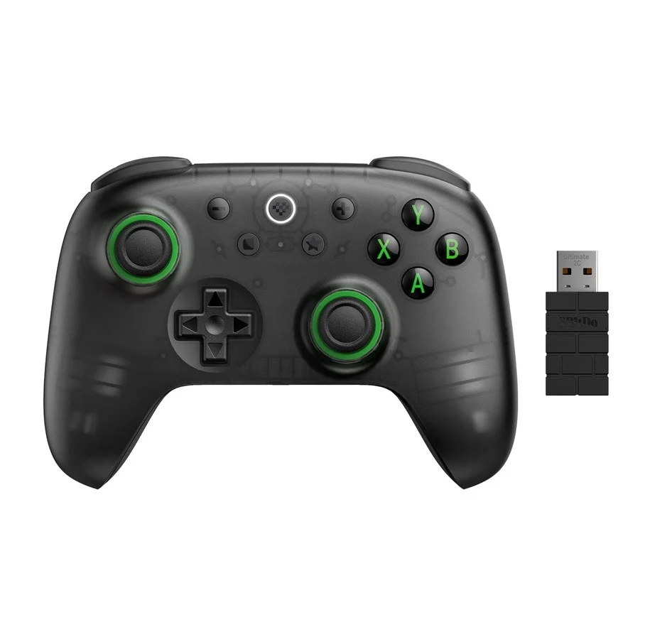 8BitDo Ultimate 2C 2.4G - Hall Effect - PC - Transparent Black - Wireless Controller - Android