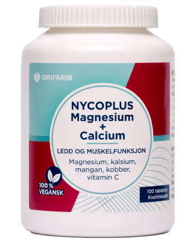 Nycoplus Magnesium + calcium tabletter 100 stk