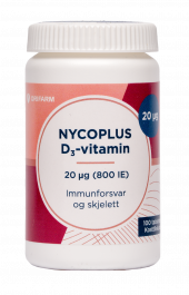 Nycoplus D3-vitamin 20mcg tabletter 100stk